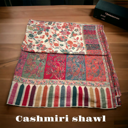 Handwoven Kani Pashmina Shawl: Exquisite Cashmere for Ladies