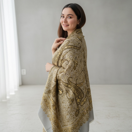 Premium Kani Pashmina Shawl – 10 Elegant Colors | Kinocart Winter Collection