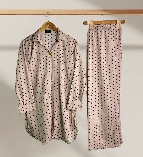 Western Style Two-Piece Light Pink Outfit for Ladies – Ready to Wear