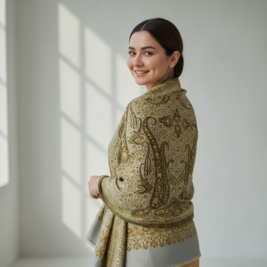 Premium Kani Pashmina Shawl – 10 Elegant Colors | Kinocart Winter Collection