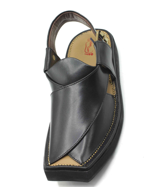 Kaptaan Shoes Black with 5 year Guarantee