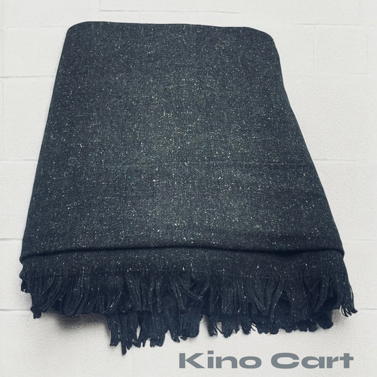 Black Woolen Shawl for Men - Premium Quality | Kino Cart