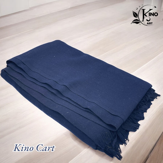 Navy Blue Woollen Shawl