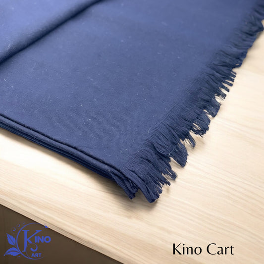 Navy Blue Woollen Shawl