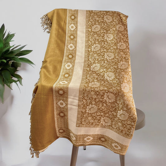 Classic  Mustard Pashmina Shawl