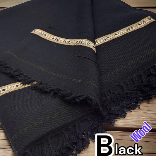 Handcrafted Black Swati Shawl