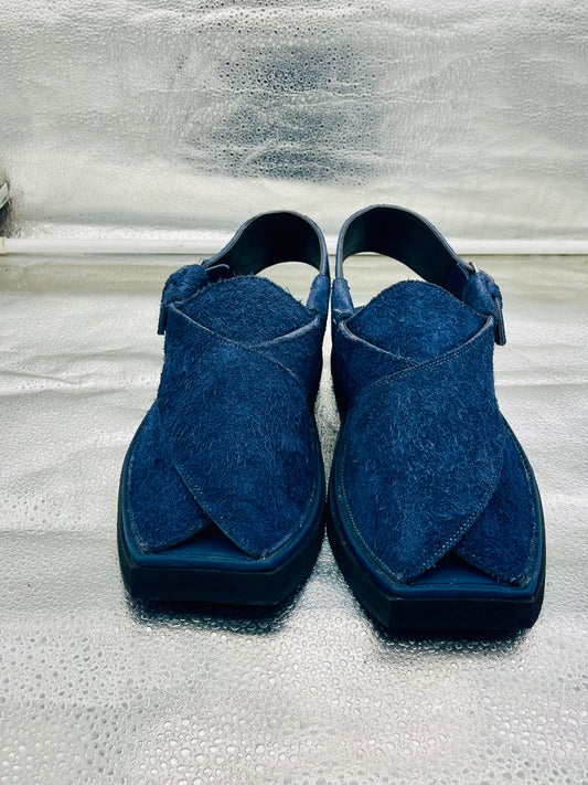 Blue Sabar Peshawar Shoes premium Quality