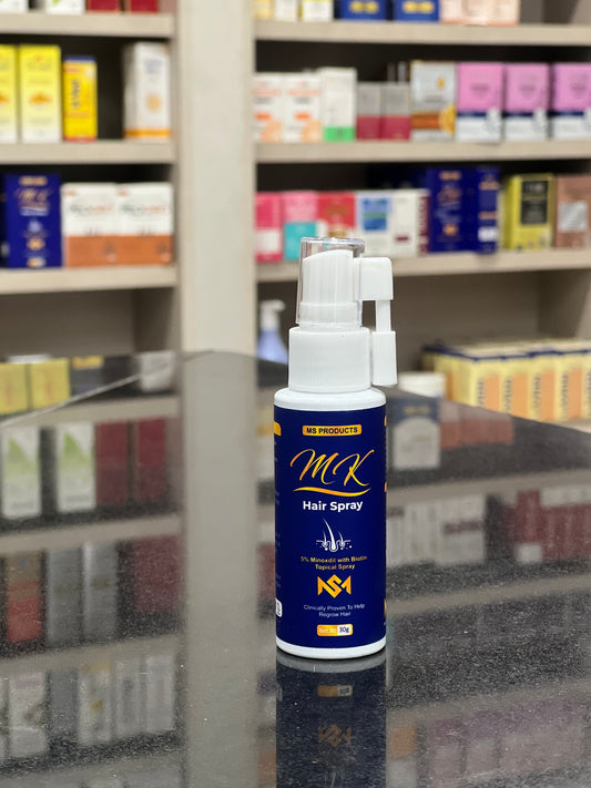 MS MK Hair Spray | 5% Minoxidil with Biotin | Hair Regrowth Treatment | US Formula | Dr. Kino & Dr. Musa