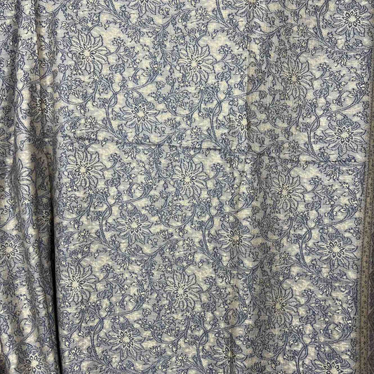 Silver Grey Zari Pashmina Shawl – Luxury Handwoven