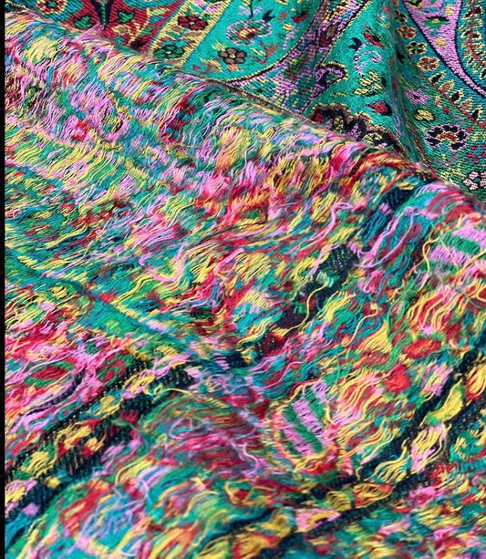 Emerald Green Kani Pashmina Shawl – Pure Pashmina  Shawl by Kinocart