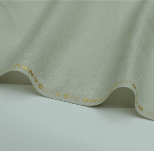 Bannu Byma Fabric | Cream Pure Wool Suiting Since 1953