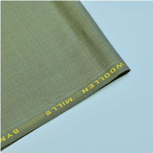 Bannu Byma Fabric | Light Brown & Olive Pure Wool Suiting Since 1953