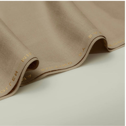 Bannu Byma Fabric | Brown, Khaki Pure Wool Suiting
