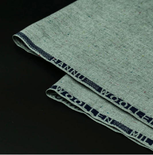 Bannu Woollen Cream Shirting Fabric | Premium Winter Wool Cloth 