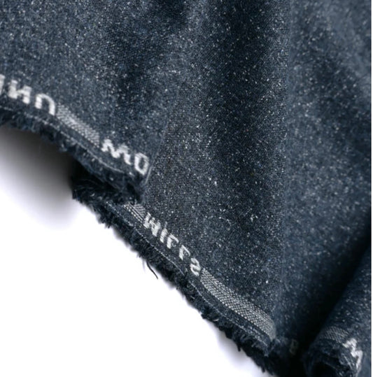 Black Bannu Woollen Mills Fabric – Premium Winter Suit Cloth