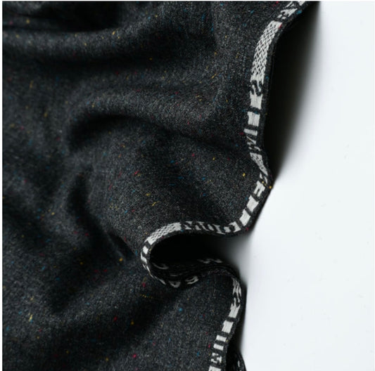 Black Bannu Woollen Cloth – Premium Winter Fabric for Gents Suiting