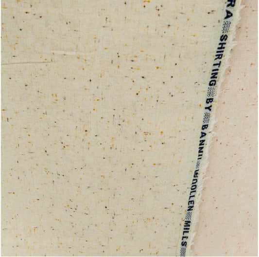 Bannu Woollen Kashmira Cream Shirting Fabric | Premium Winter Wool Cloth for Men