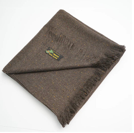 Chocolate Brown Bannu Woollen Premium Wool Shawl – Kinocart Ultra Warm & Soft Winter Collection