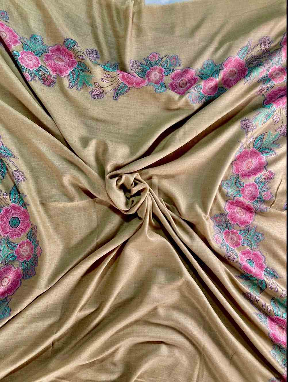 Full look of  Pure Kani Pashmina Shawl 