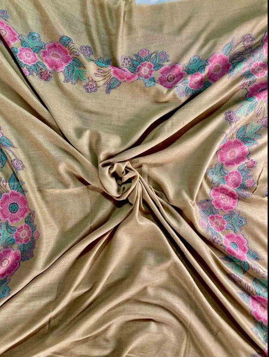 Full look of  Pure Kani Pashmina Shawl 