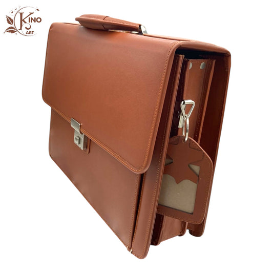 Pure Brown Leather Laptop Bag – Durable & Stylish | 5-Year Guarantee