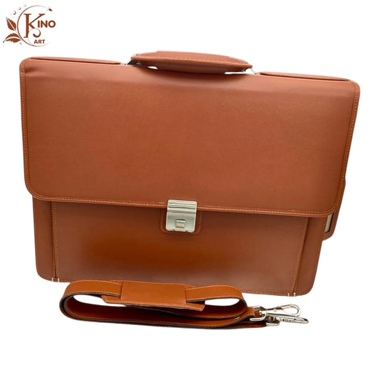 Pure Brown Leather Laptop Bag – Durable & Stylish | 5-Year Guarantee