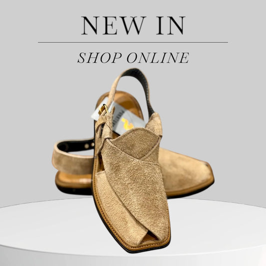 New Camel Sabar Peshawari Shoes | Premium Handcrafted Design | Tyre Sole | Traditional Footwear | 7 Days Return Policy ✅