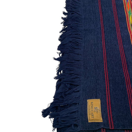Swati Blue Woollen Shawl with Velvet Touch – Gents Luxury Winter Wrap | 10% More Discount on Advance Payment