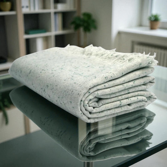 Emerald Green Winter Wool Shawl