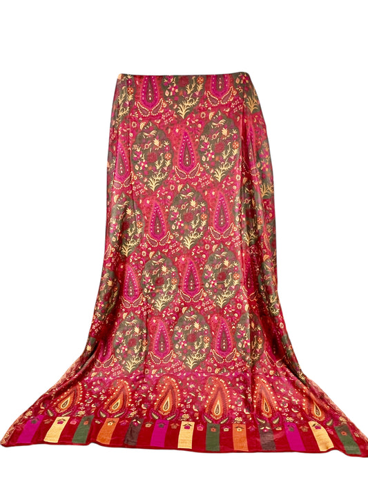 Crimson Red Kani Pashmina Shawl – Handwoven Cashmere Winter Shawl by Kinocart | Premium Kashmiri Kani