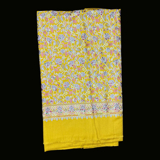 Premium Mustard Pashmina 3 Piece Suit – Ladies Embroidered Winter Collection | Kinocart