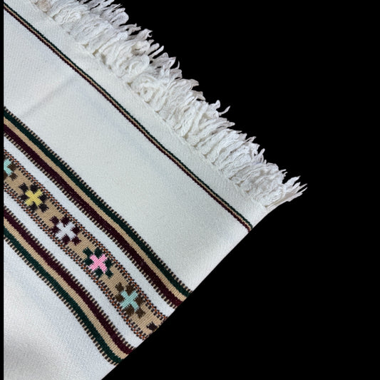 Swati Woollen Shawl – Australian Lamb Wool 72 Grade | Extra Lightweight 9x4 ft Gents Shawl