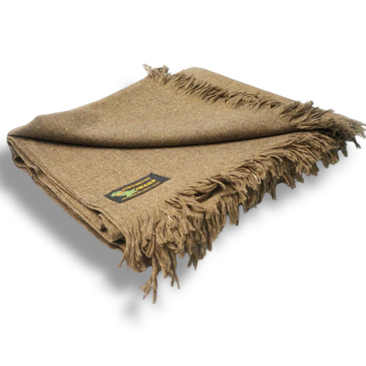 Kinocart Sand Brown Woollen Shawl – Premium Winter Essential