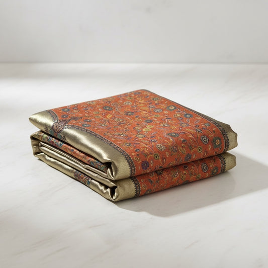 Double Shade Moonlight Silk Pashmina Dupatta – Handmade Luxury Cashmere Shawl by Kinocart