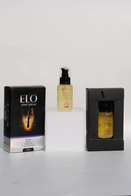 ELO Hair Serum – Keratin | Biotin | Vitamin E | 7 Essential Oils 💇‍♂️