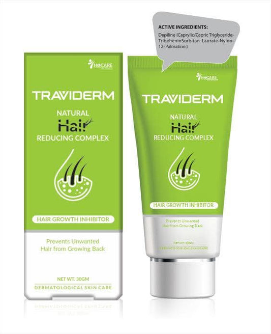 Traviderm Natural Hair Reducing Complex – 300g 🌿